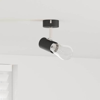 Vidaxx spot de plafond avec spots noir 6,5 x 6 x 11,5 cm métal
