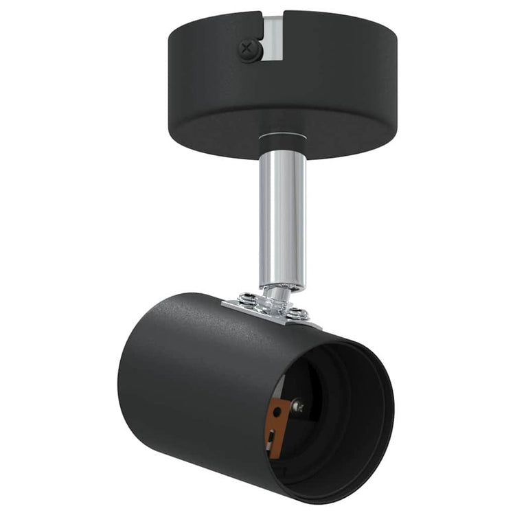 Vidaxx spot de plafond avec spots noir 6,5 x 6 x 11,5 cm métal