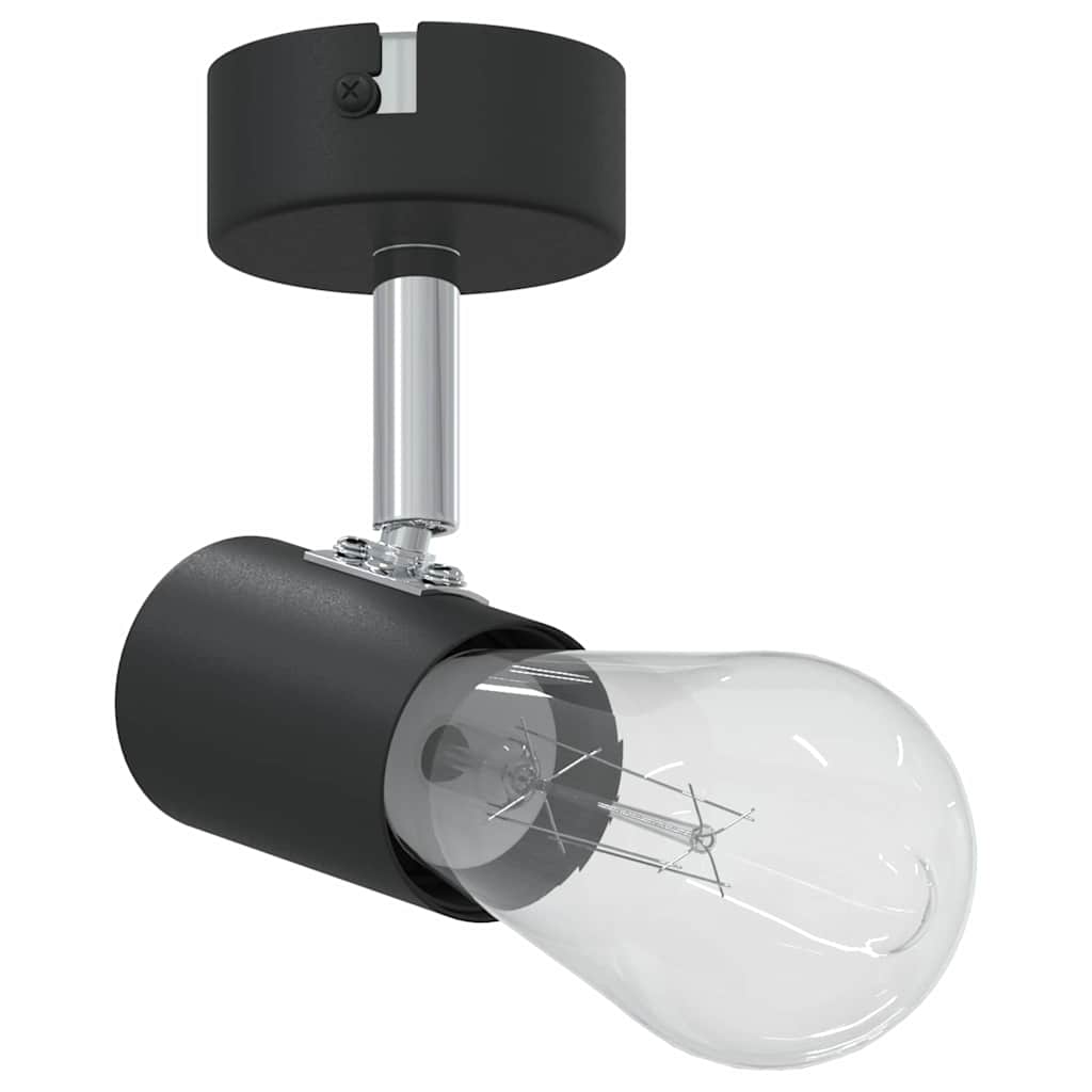 Vidaxx spot de plafond avec spots noir 6,5 x 6 x 11,5 cm métal