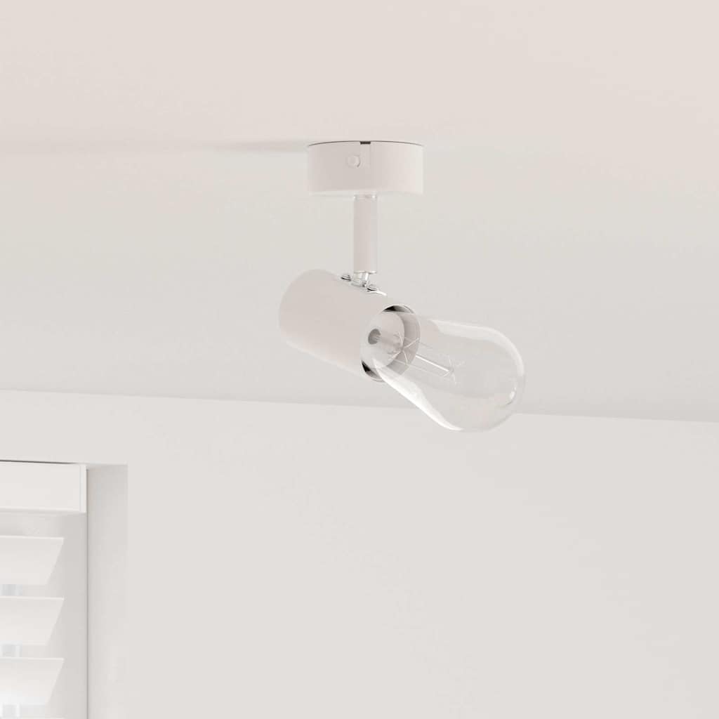 Vidaxxl spot de plafond avec spots blanc 6,5 x 6 x 11,5 cm métal