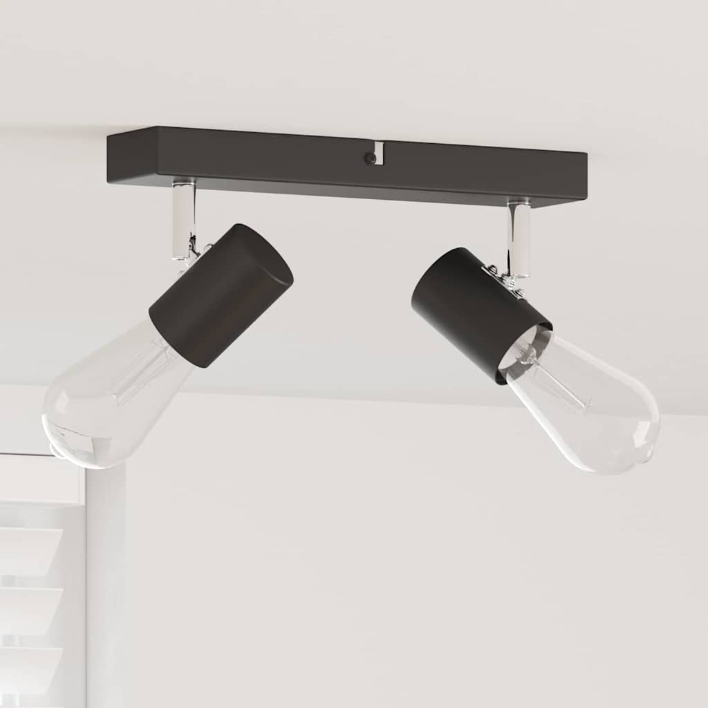 Vidaxx spot de plafond avec spots noir 26 x 6,5 x 11,5 cm métal