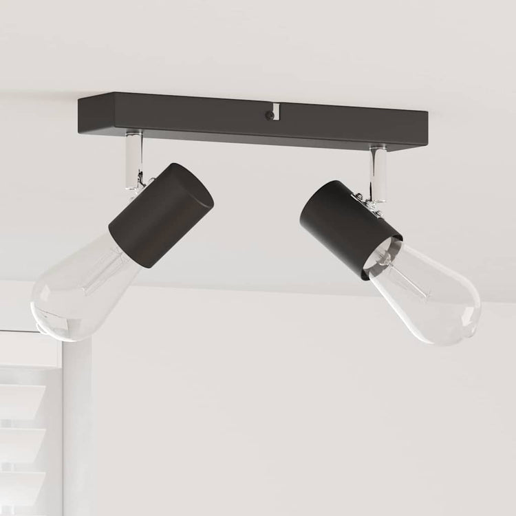 Vidaxx spot de plafond avec spots noir 26 x 6,5 x 11,5 cm métal