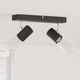 Vidaxx spot de plafond avec spots noir 26 x 6,5 x 11,5 cm métal