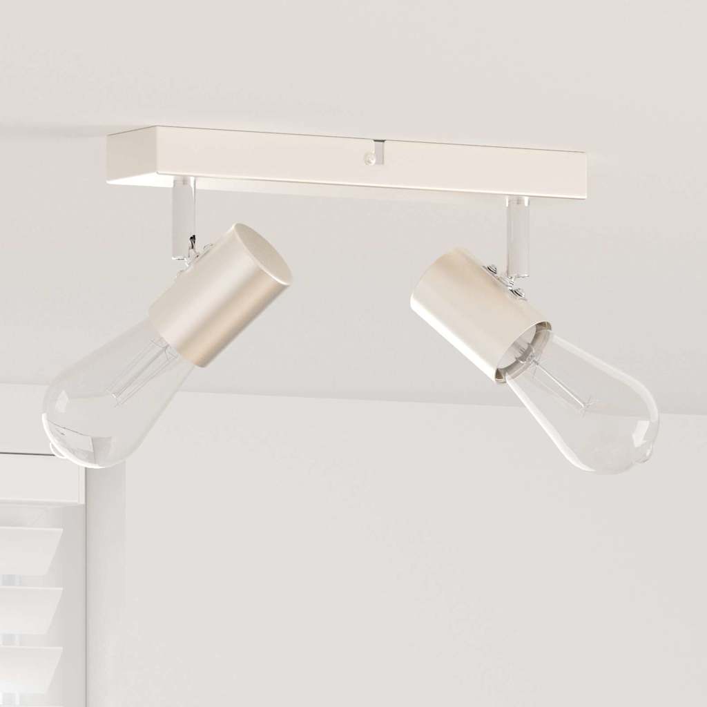 Vidaxxl spot de plafond avec spots nickel 26 x 6,5 x 11,5 cm métal