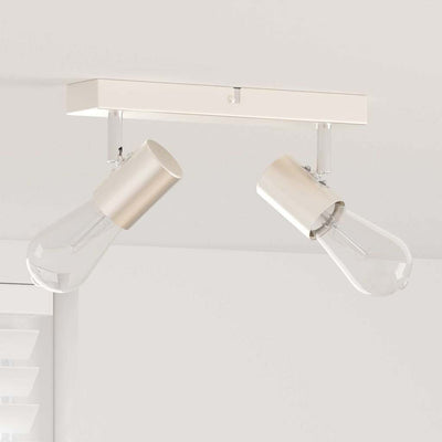 Vidaxxl spot de plafond avec spots nickel 26 x 6,5 x 11,5 cm métal