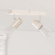 Vidaxxl spot de plafond avec spots nickel 26 x 6,5 x 11,5 cm métal