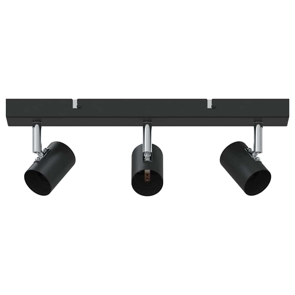 Vidaxx spot de plafond avec spots noir 38 x 6,5 x 11,5 cm métal