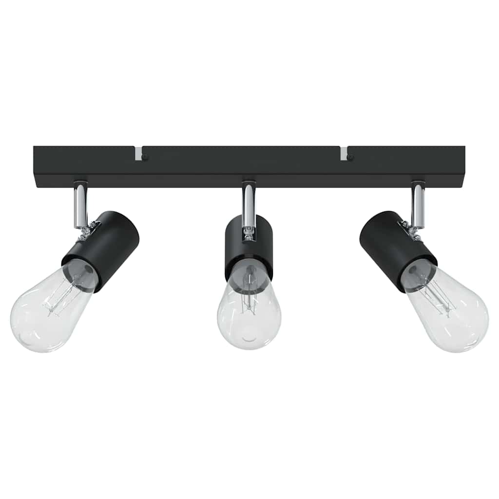 Vidaxx spot de plafond avec spots noir 38 x 6,5 x 11,5 cm métal