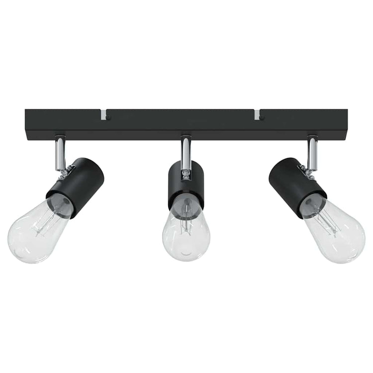 Vidaxx spot de plafond avec spots noir 38 x 6,5 x 11,5 cm métal
