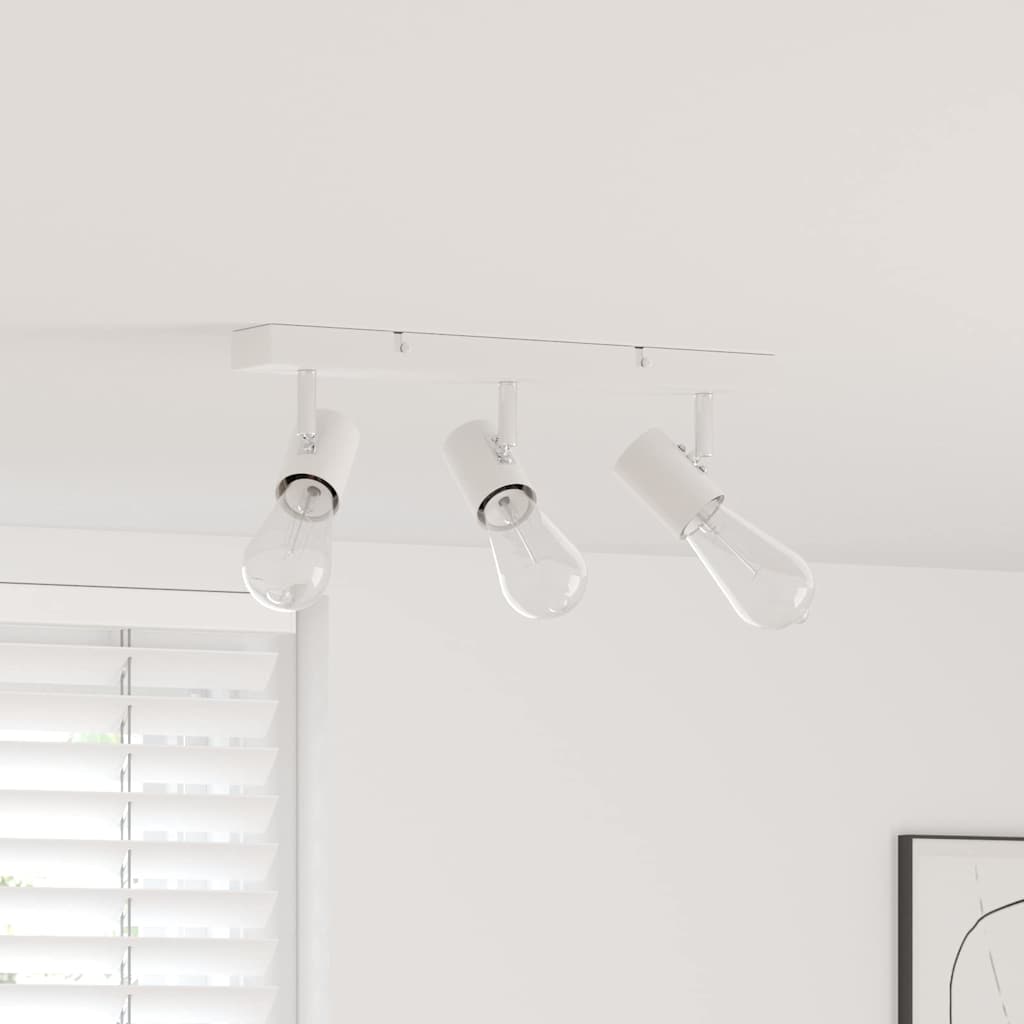 VidaXL spot de plafond avec spots blanc 38 x 6,5 x 11,5 cm métal