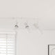 VidaXL spot de plafond avec spots blanc 38 x 6,5 x 11,5 cm métal
