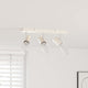 Vidaxxl spot de plafond avec spots nickel 38 x 6,5 x 11,5 cm métal