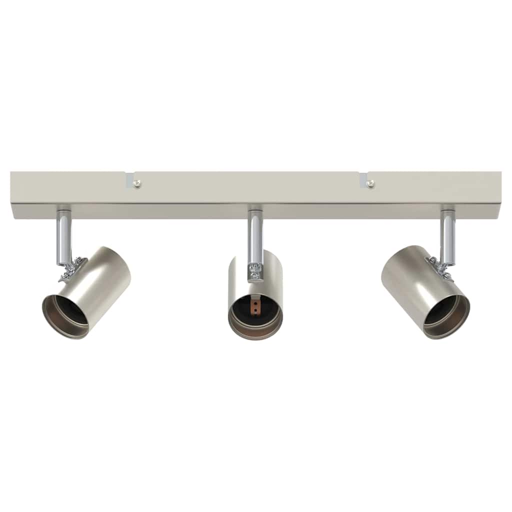 Vidaxxl spot de plafond avec spots nickel 38 x 6,5 x 11,5 cm métal