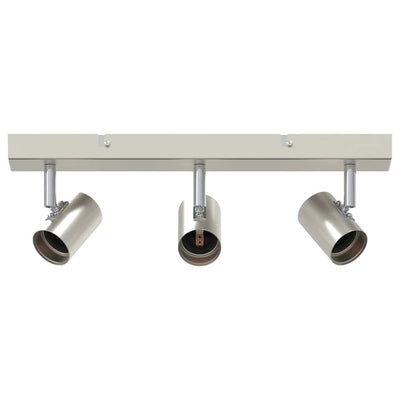 Vidaxxl spot de plafond avec spots nickel 38 x 6,5 x 11,5 cm métal