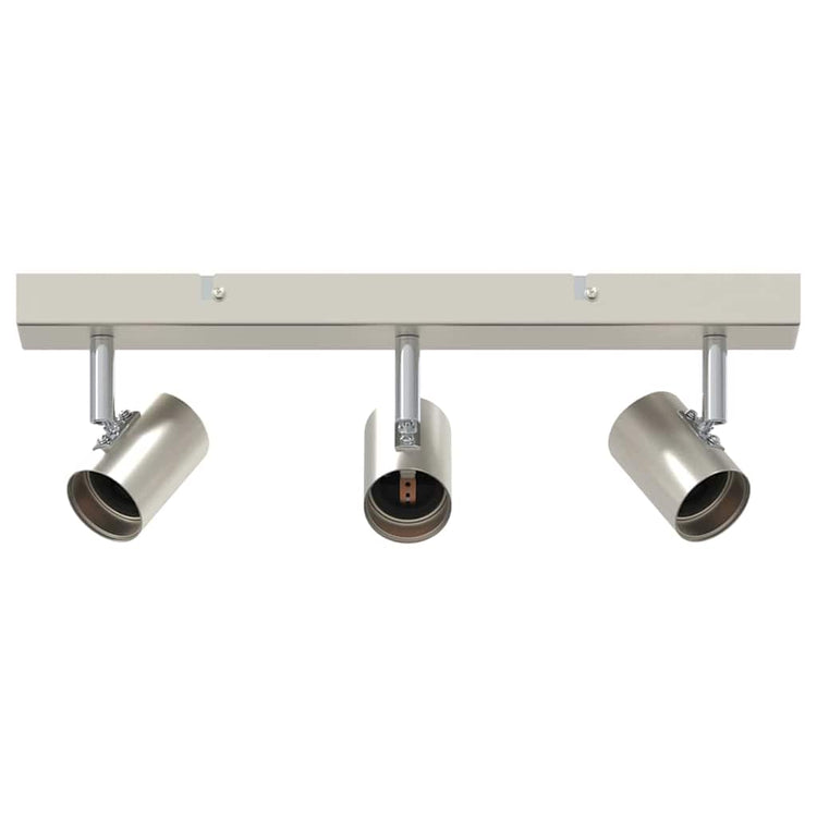 Vidaxxl spot de plafond avec spots nickel 38 x 6,5 x 11,5 cm métal