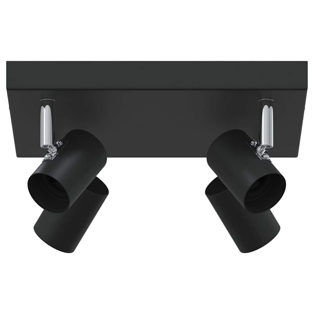 Vidaxx spot de plafond avec spots noir 26,5 x 26 x 11,5 cm métal
