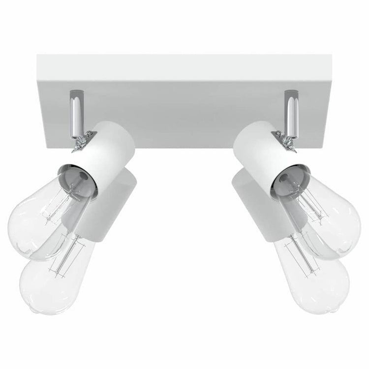 Vidaxxl spot de plafond avec spots blanc 26,5 x 26 x 11,5 cm métal