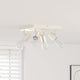 Vidaxl spot de plafond avec spots nickel 26,5 x 26 x 11,5 cm métal