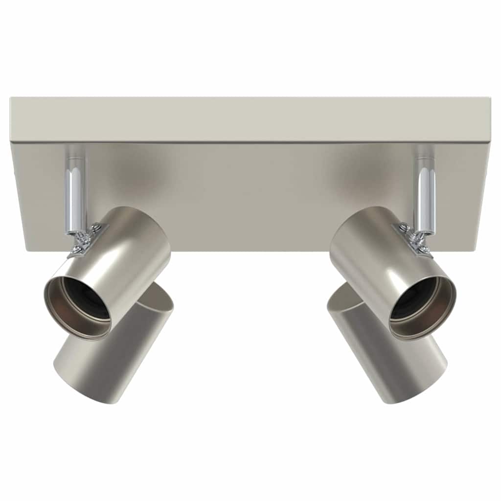 Vidaxl spot de plafond avec spots nickel 26,5 x 26 x 11,5 cm métal