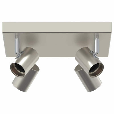 Vidaxl spot de plafond avec spots nickel 26,5 x 26 x 11,5 cm métal