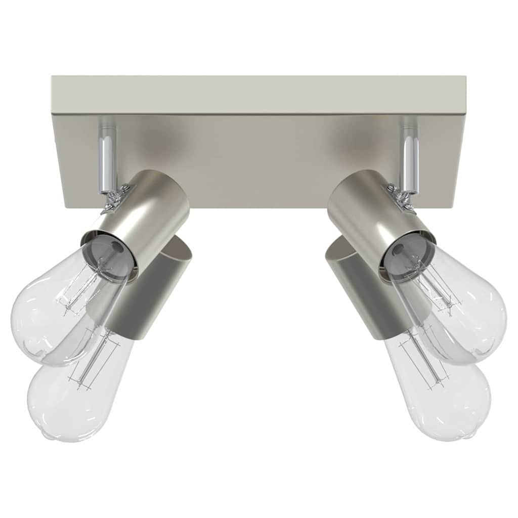Vidaxl spot de plafond avec spots nickel 26,5 x 26 x 11,5 cm métal