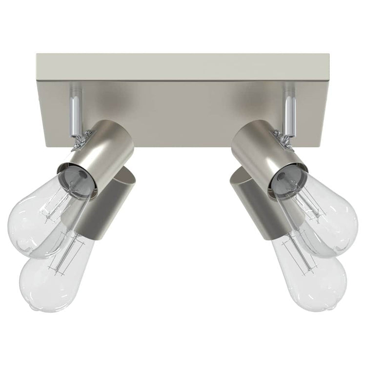 Vidaxl spot de plafond avec spots nickel 26,5 x 26 x 11,5 cm métal