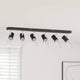 Vidaxx spot de plafond avec spots noir 73 x 6,5 x 11,5 cm métal