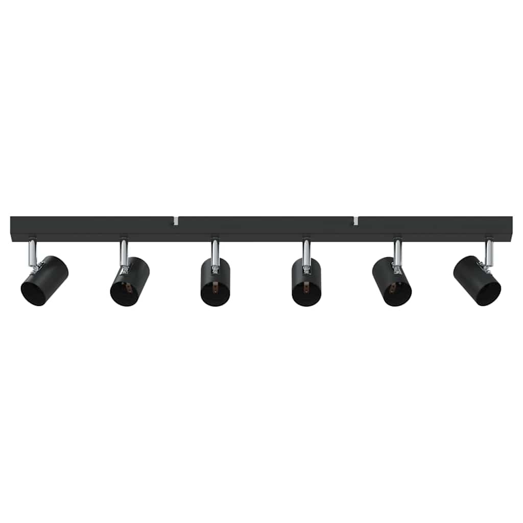 Vidaxx spot de plafond avec spots noir 73 x 6,5 x 11,5 cm métal