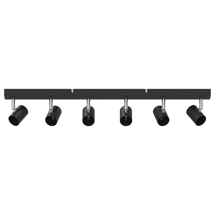 Vidaxx spot de plafond avec spots noir 73 x 6,5 x 11,5 cm métal