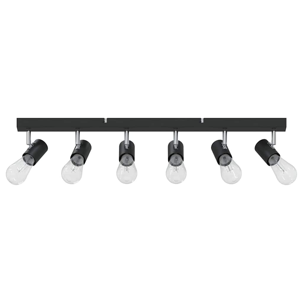 Vidaxx spot de plafond avec spots noir 73 x 6,5 x 11,5 cm métal