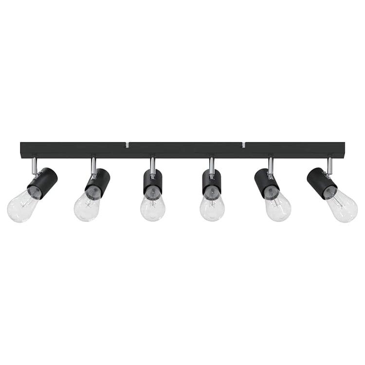 Vidaxx spot de plafond avec spots noir 73 x 6,5 x 11,5 cm métal