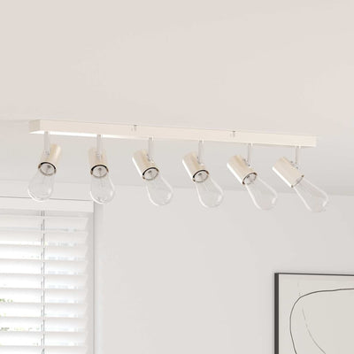 Vidaxxl spot de plafond avec spots nickel 73 x 6,5 x 11,5 cm métal