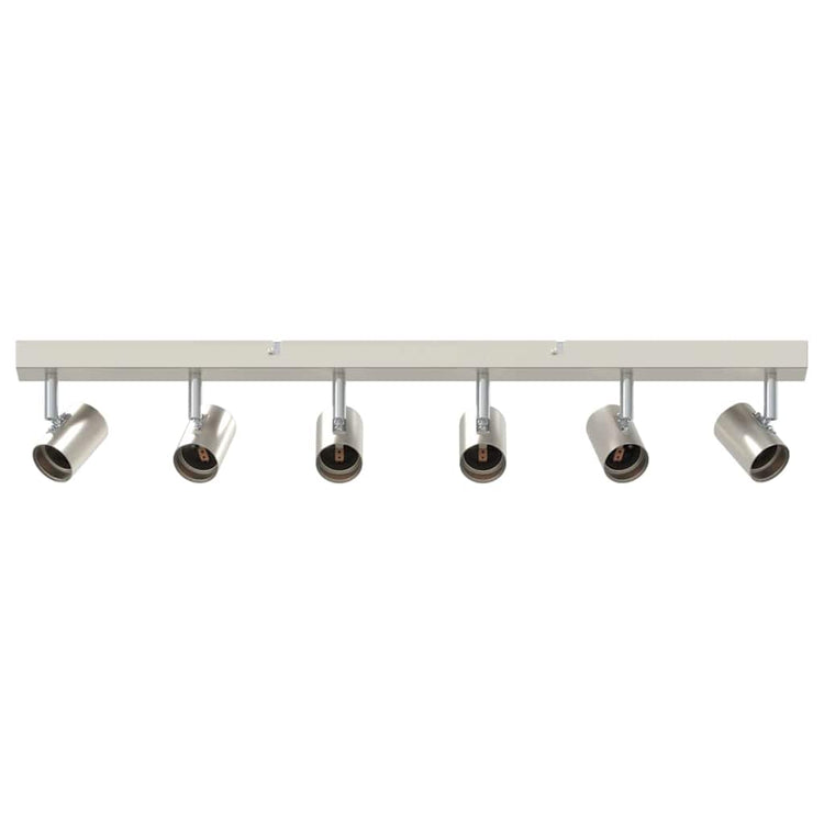 Vidaxxl spot de plafond avec spots nickel 73 x 6,5 x 11,5 cm métal