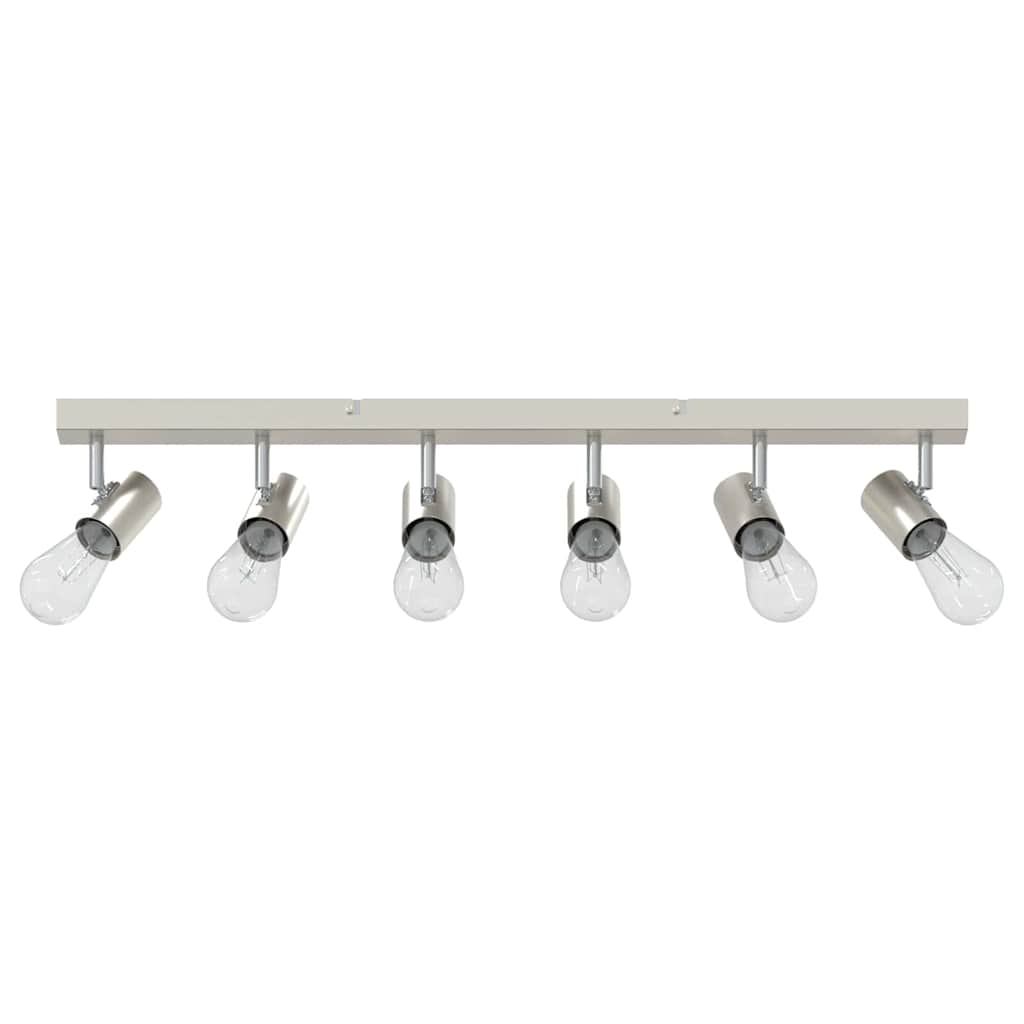 Vidaxxl spot de plafond avec spots nickel 73 x 6,5 x 11,5 cm métal