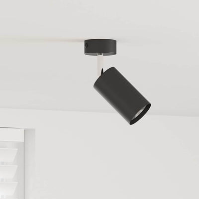 Vidaxxl spot de plafond avec spots noir 6 x 6 x 16 cm métal