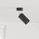 Vidaxxl spot de plafond avec spots noir 6 x 6 x 16 cm métal