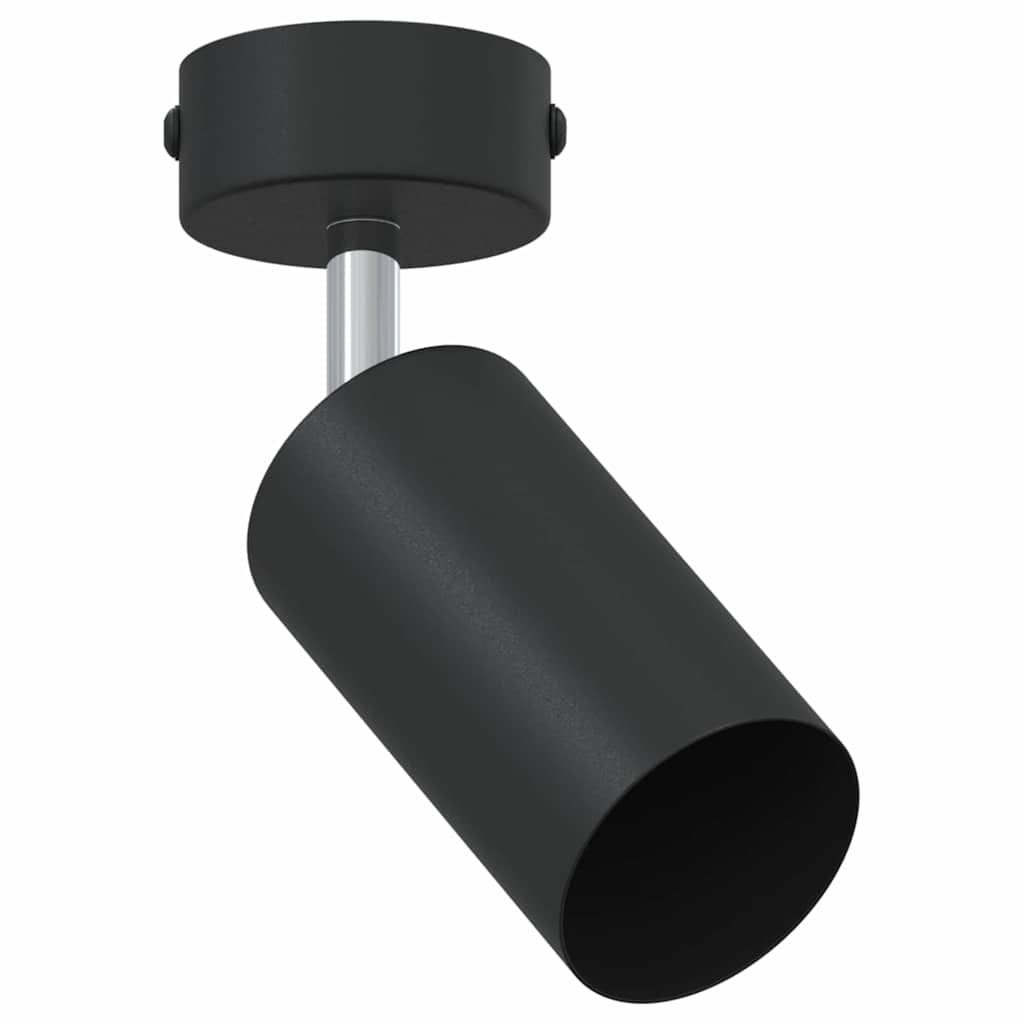 Vidaxxl spot de plafond avec spots noir 6 x 6 x 16 cm métal