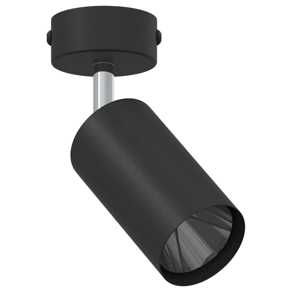 Vidaxxl spot de plafond avec spots noir 6 x 6 x 16 cm métal