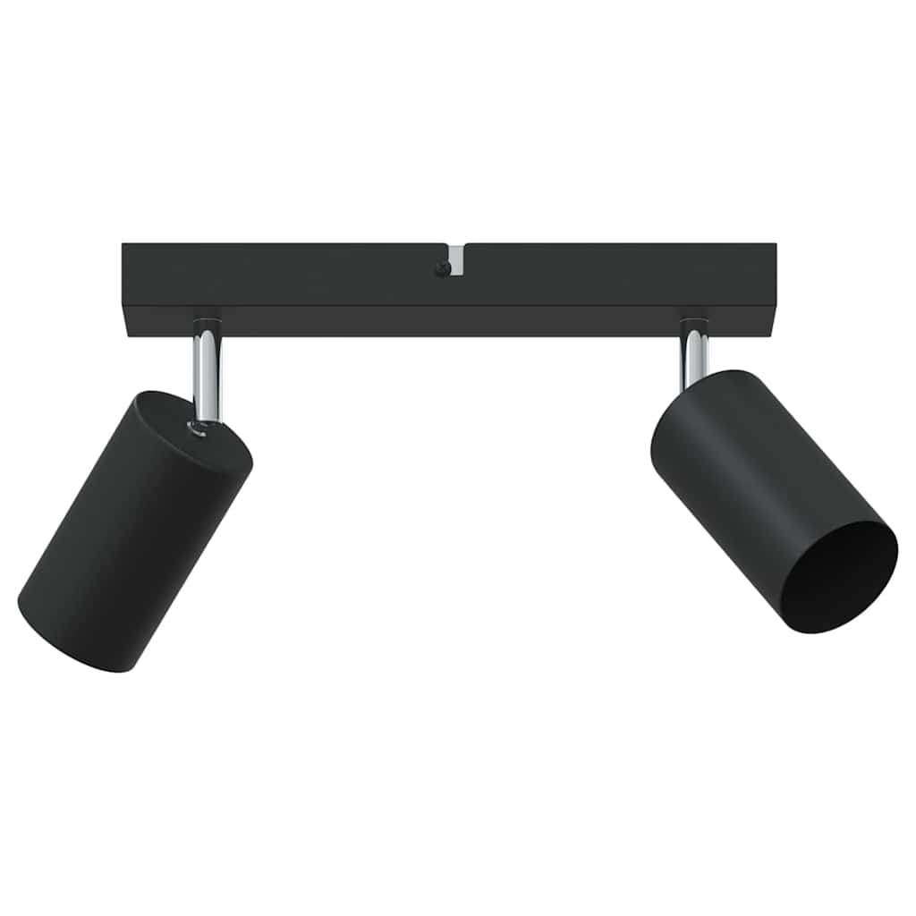 Vidaxxl spot de plafond avec spots noir 26 x 6 x 16 cm métal