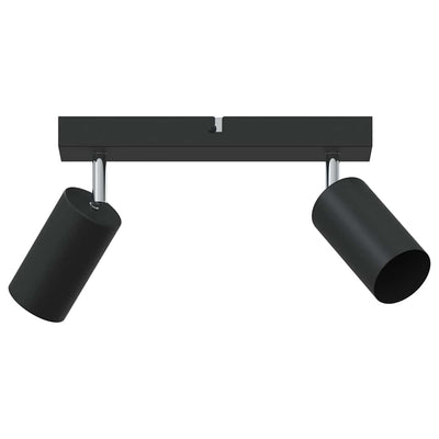 Vidaxxl spot de plafond avec spots noir 26 x 6 x 16 cm métal