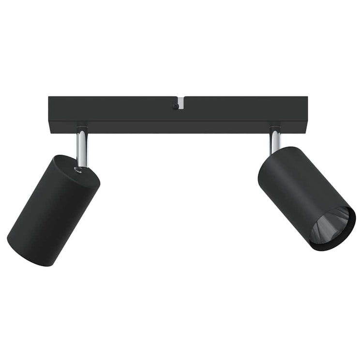 Vidaxxl spot de plafond avec spots noir 26 x 6 x 16 cm métal
