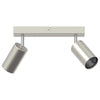 Vidaxx spot de plafond avec spots nickel 26 x 6 x 16 cm métal