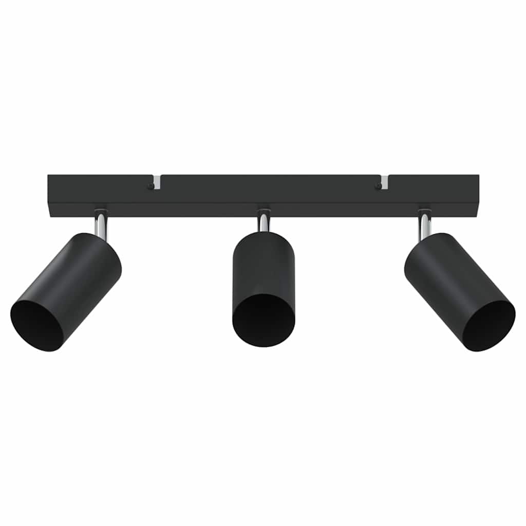 Vidaxx spot de plafond avec spots noir 38 x 6 x 16 cm métal