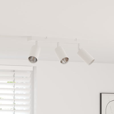 Vidaxx spot de plafond avec spots blanc 38 x 6 x 16 cm métal
