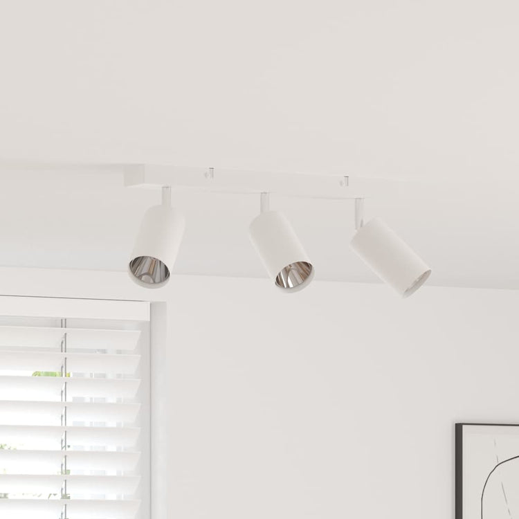 Vidaxx spot de plafond avec spots blanc 38 x 6 x 16 cm métal