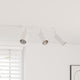 Vidaxx spot de plafond avec spots blanc 38 x 6 x 16 cm métal