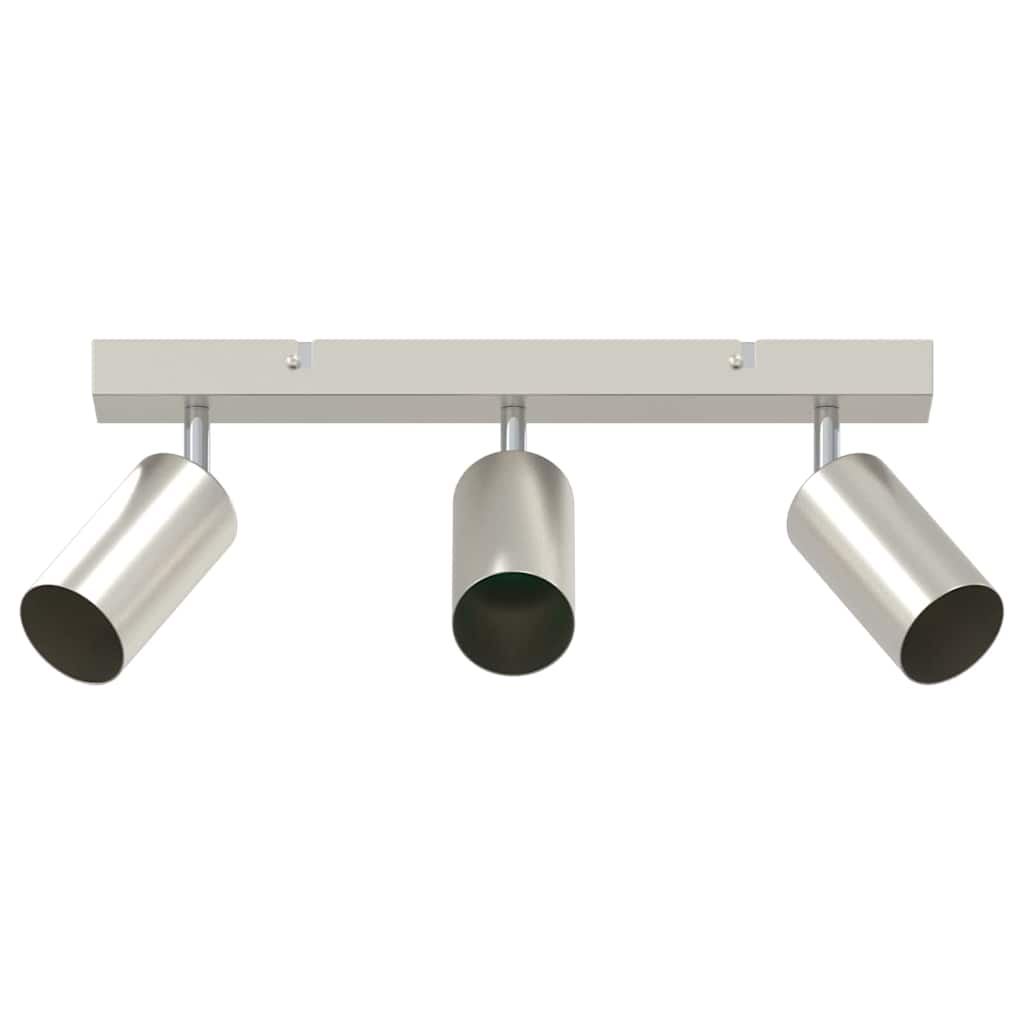 Vidaxx spot de plafond avec spots nickel 38 x 6 x 16 cm métal