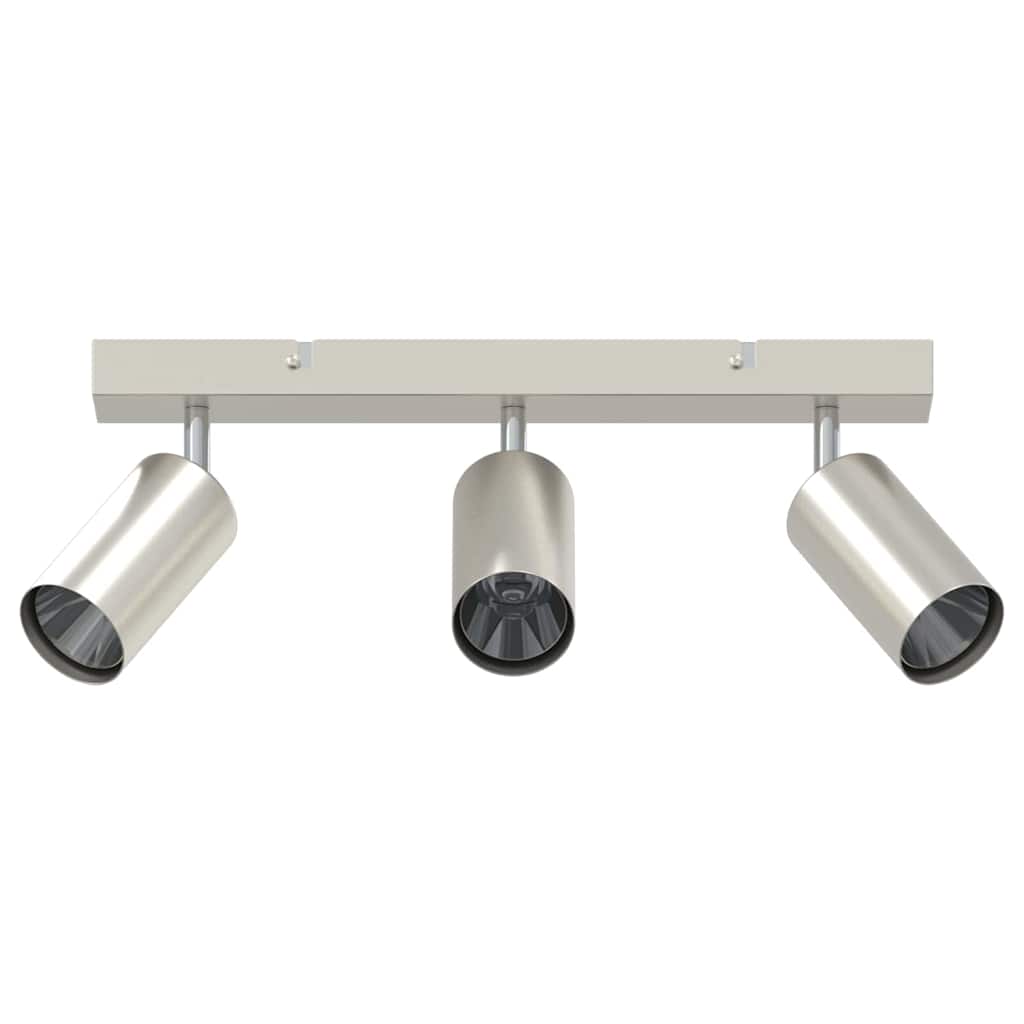 Vidaxx spot de plafond avec spots nickel 38 x 6 x 16 cm métal