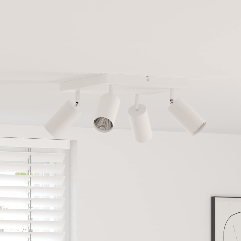 Vidaxx spot de plafond avec spots blanc 26 x 26 x 16 cm métal
