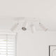 Vidaxx spot de plafond avec spots blanc 26 x 26 x 16 cm métal